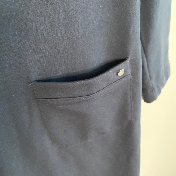 Tyler Boe V Neck Navy Casual Dress - Picture 4 of 7